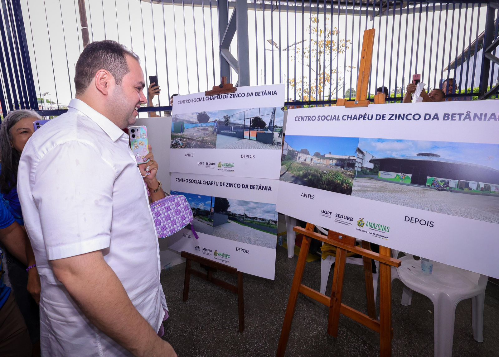 Governador interino Roberto Cidade reforça ações de esporte e lazer com entrega do Centro Social Chapéu de Zinco, no bairro Betânia