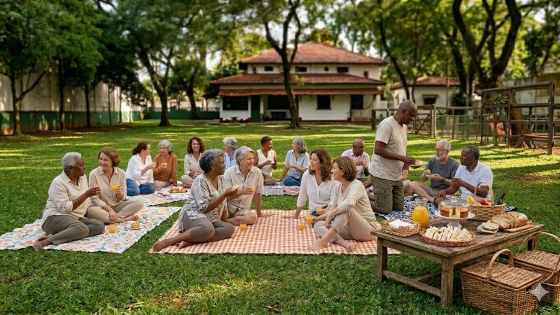 Piquenique para idosos reforça proposta de envelhecimento ativo em Manaus