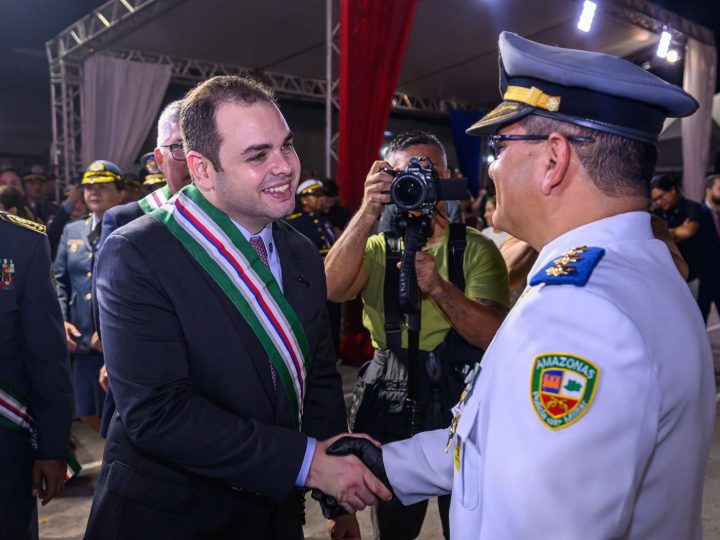 Governador interino Roberto Cidade destaca valorização da Polícia Militar do Amazonas durante homenagem aos 189 anos da corporação