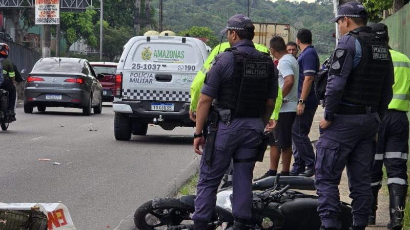 Acidente com morte trava trânsito e provoca caos entre Coroado e Japiim em Manaus