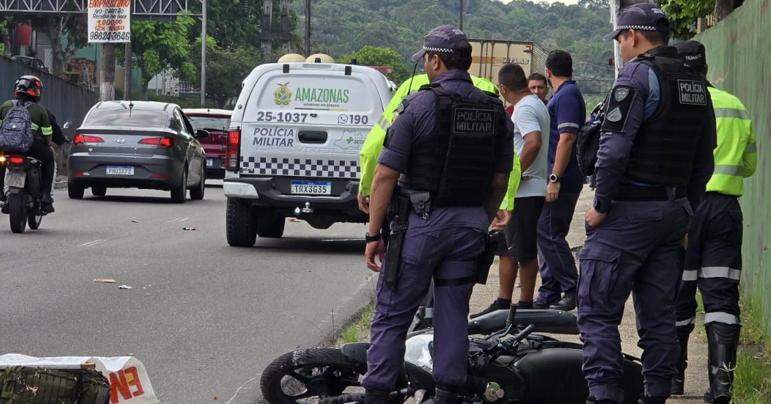 Acidente com morte trava trânsito e provoca caos entre Coroado e Japiim em Manaus