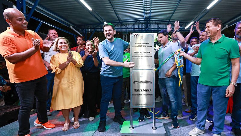 Prefeito Renato Junior entrega 39º espaço esportivo e transforma local em complexo moderno no Jardim Petrópolis