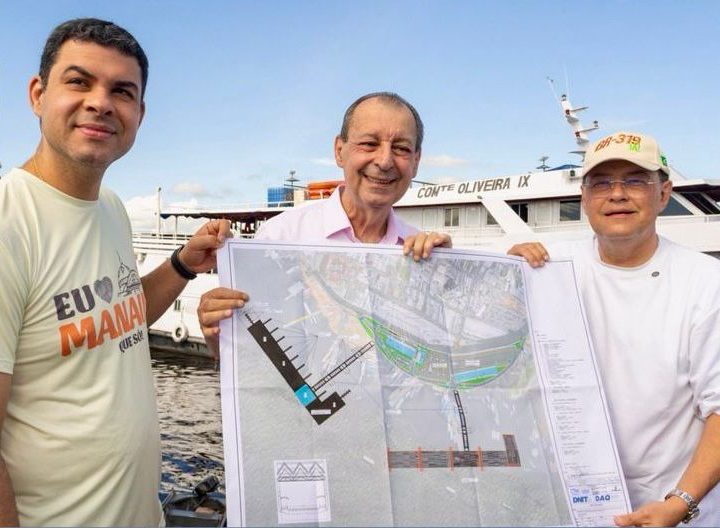Omar Aziz vai a Manaus Moderna ver o projeto para o novo porto e destaca impacto para passageiros e feirantes