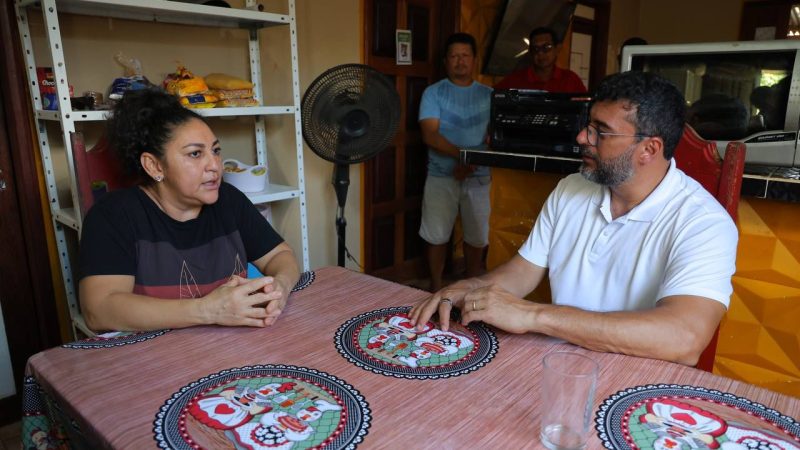 Wilson Lima visita paciente que teve diagnóstico precoce por meio do Telessaúde em Urucurituba