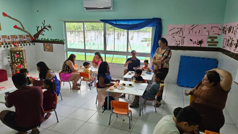 Creche municipal promove manhã de afeto e integração entre famílias e crianças em Manaus