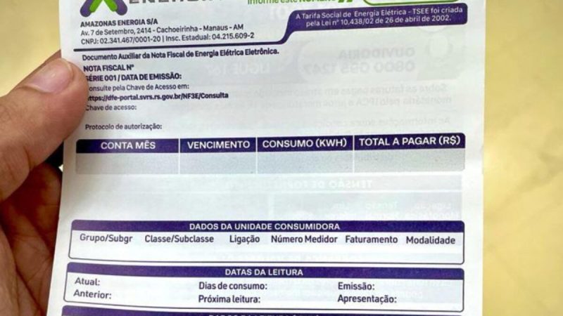 Reajuste da conta de luz para os amazonenses será de 3,79%