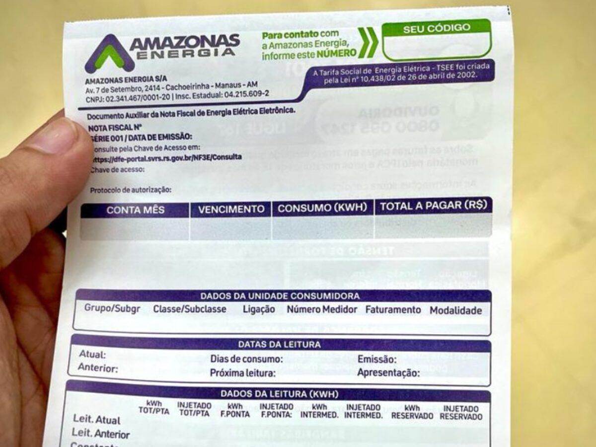 Reajuste da conta de luz para os amazonenses será de 3,79%