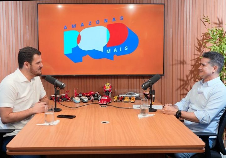 David Almeida recebe o prefeito Renato Junior no segundo episódio do ‘Amazonas PodMais