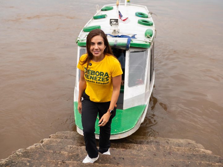 Débora Menezes conversa com Flávio Bolsonaro e reforça compromisso com o futuro do Amazonas