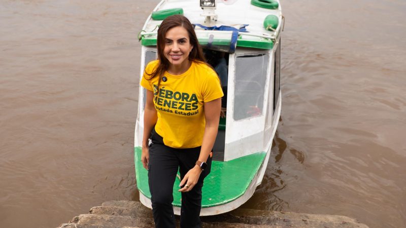 Débora Menezes conversa com Flávio Bolsonaro e reforça compromisso com o futuro do Amazonas