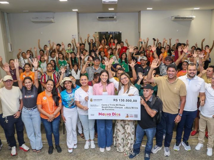 Deputada Mayra Dias destina R$ 130 mil para fortalecer Festival de Quadrilhas e Bois Mirins de Parintins
