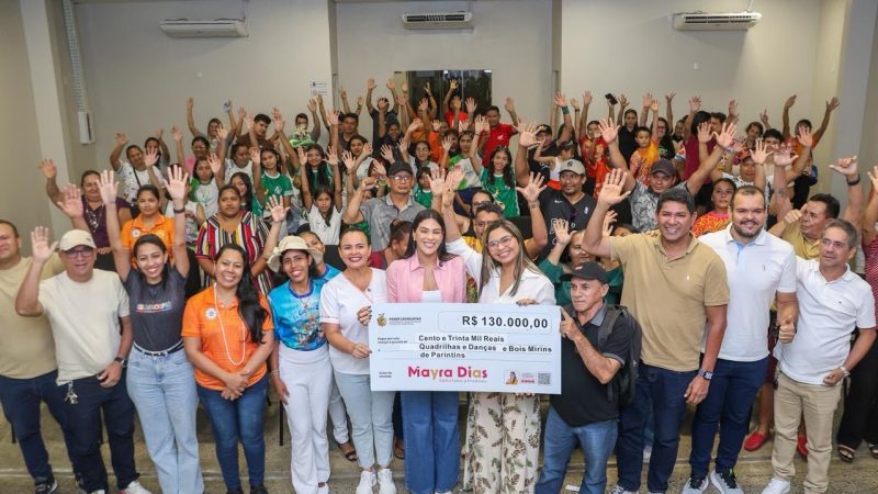 Deputada Mayra Dias destina R$ 130 mil para fortalecer Festival de Quadrilhas e Bois Mirins de Parintins