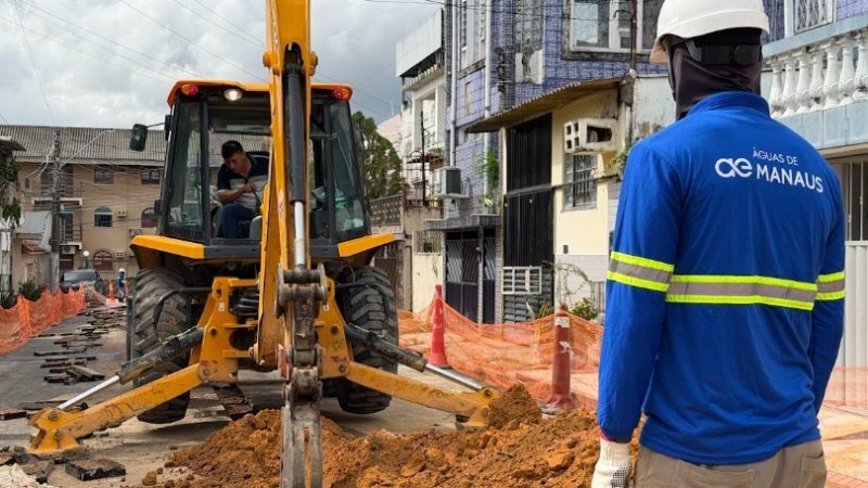 Trata Bem Manaus: Obras de esgoto avançam em 13 áreas de Manaus nesta semana