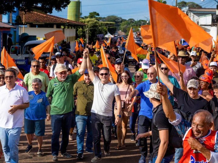 Autazes recebe David Almeida com “lancheata” no Rio Madeira e grande mobilização na ruas