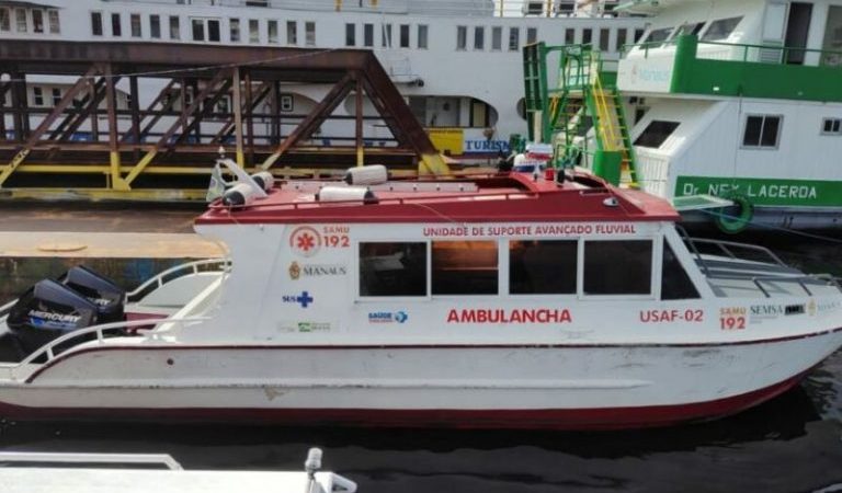 Lancha do Samu que atende 44 comunidades é furtada em Manaus