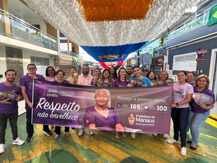 Prefeitura de Manaus leva ações do ‘Junho Violeta’ às Ruas da Copa e reforça combate à violência contra a pessoa idosa
