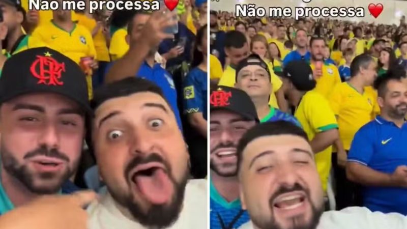 Torcedor que puxou xingamentos pede desculpas a Virginia após polêmica