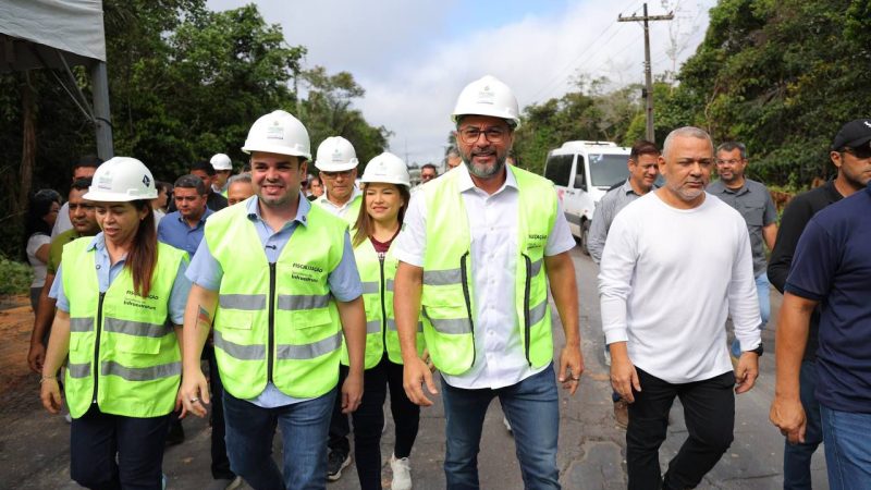 Wilson Lima acompanha retomada das obras da AM-010, que teve 88% dos serviços executados em sua gestão