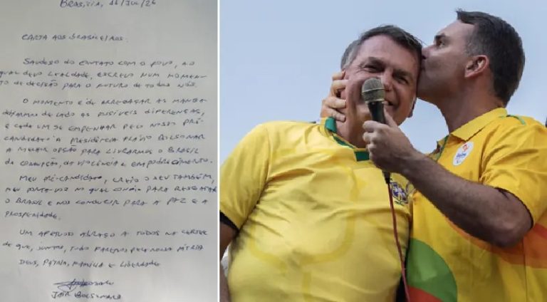Carta de Bolsonaro publicada nas redes pode levar à revisão da prisão domiciliar do ex-presidente