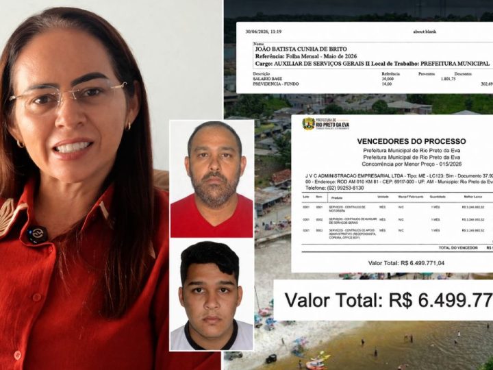 Denúncia aponta que auxiliar de serviços gerais da Prefeitura do Rio Preto da Eva é dono de empresa vencedora de licitação milionária