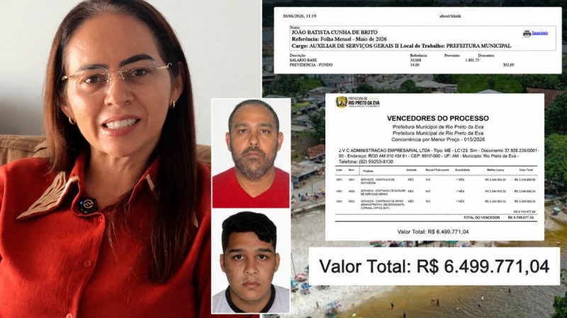 Denúncia aponta que auxiliar de serviços gerais da Prefeitura do Rio Preto da Eva é dono de empresa vencedora de licitação milionária