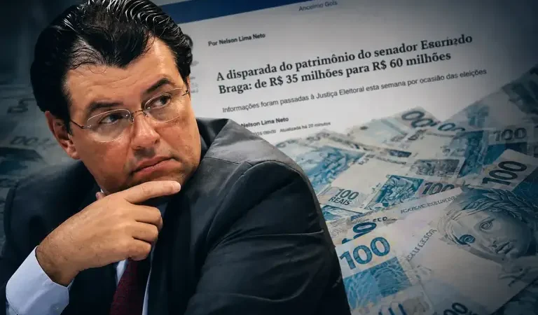 Jornal O Globo destaca disparada do patrimônio de Eduardo Braga: ‘de R$ 35 milhões para R$ 60 milhões’