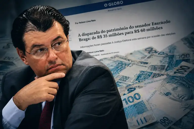 Jornal O Globo destaca disparada do patrimônio de Eduardo Braga: ‘de R$ 35 milhões para R$ 60 milhões’