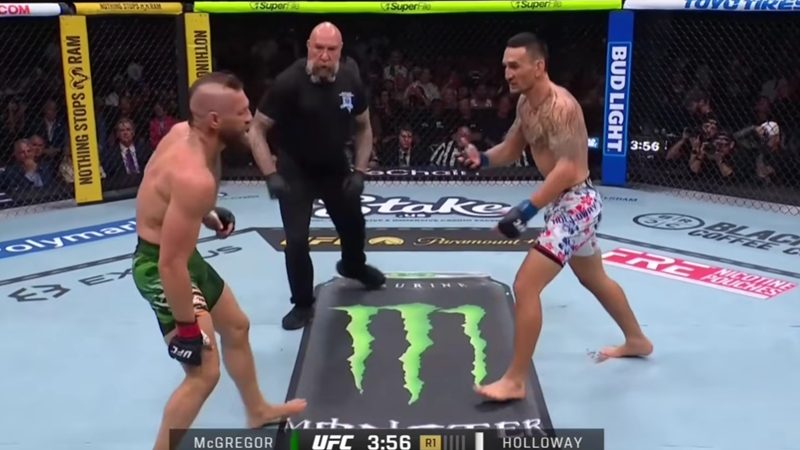 McGregor retorna ao UFC após cinco anos, mas perde com 69 segundos para Holloway