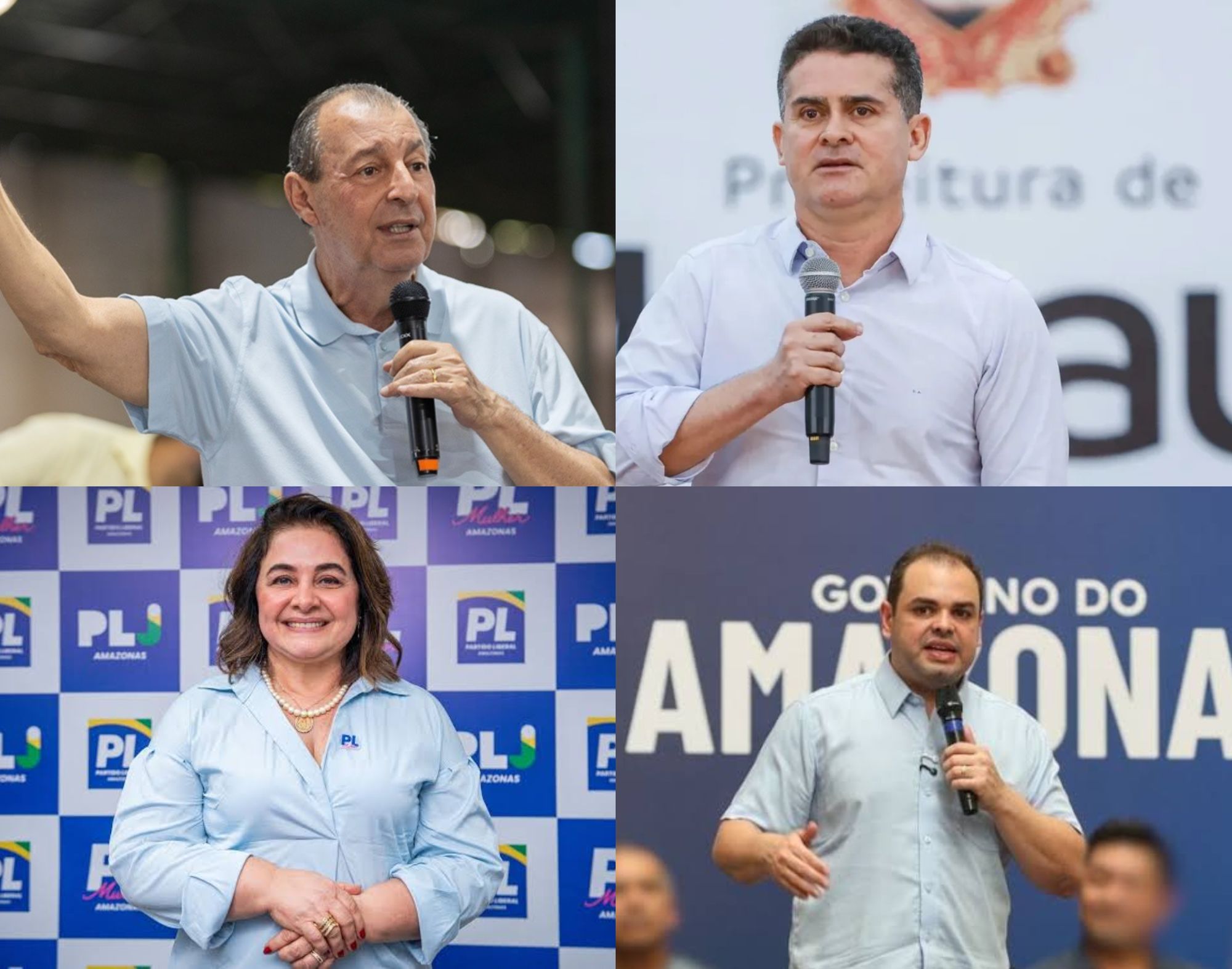 Candidatos ao Governo do AM serão anunciados a partir da próxima semana; confira nomes