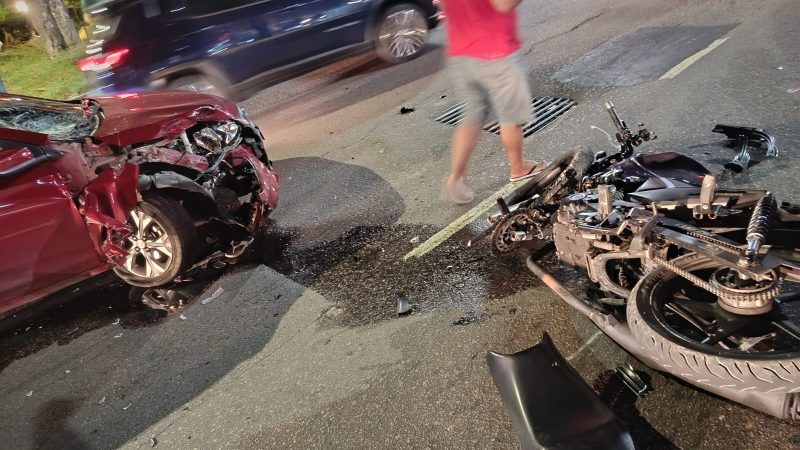 Suspeito de roubar motorista de app morre em acidente na Av. Mário Ypiranga