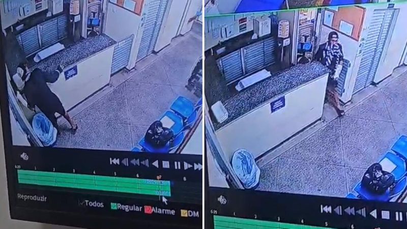 Câmera flagra furto de celular após atendimento no SPA Zona Sul