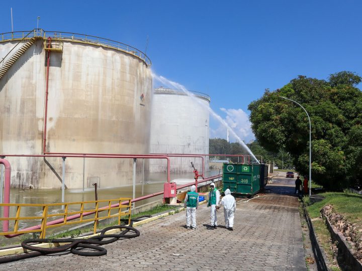 Vazamento alerta para riscos de acidentes químicos no Polo Industrial
