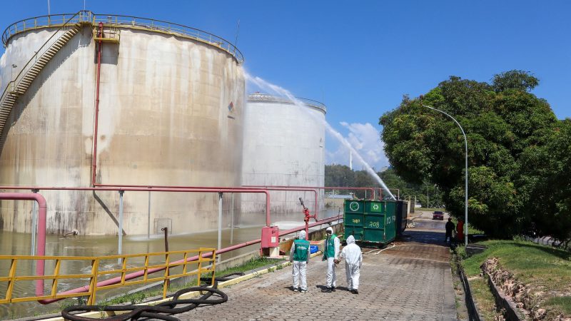 Vazamento alerta para riscos de acidentes químicos no Polo Industrial