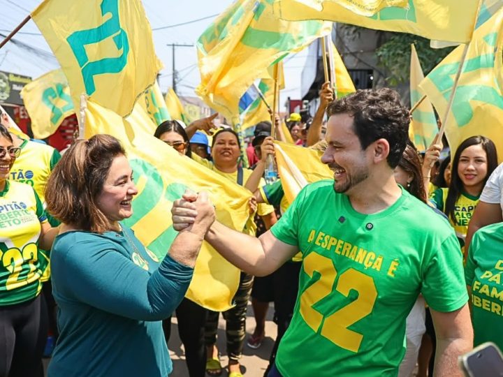 Adesivaço 22′ marca início oficial da campanha de Maria do Carmo ao Governo e Alberto Neto ao Senado