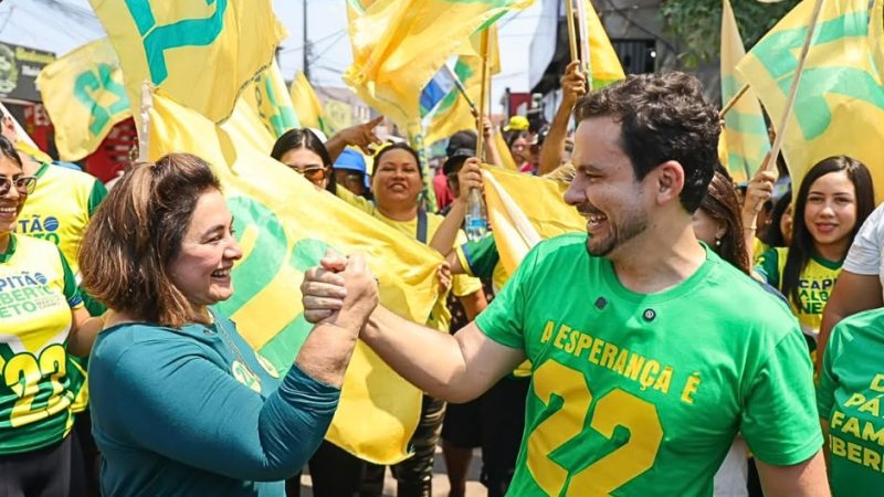 Adesivaço 22′ marca início oficial da campanha de Maria do Carmo ao Governo e Alberto Neto ao Senado