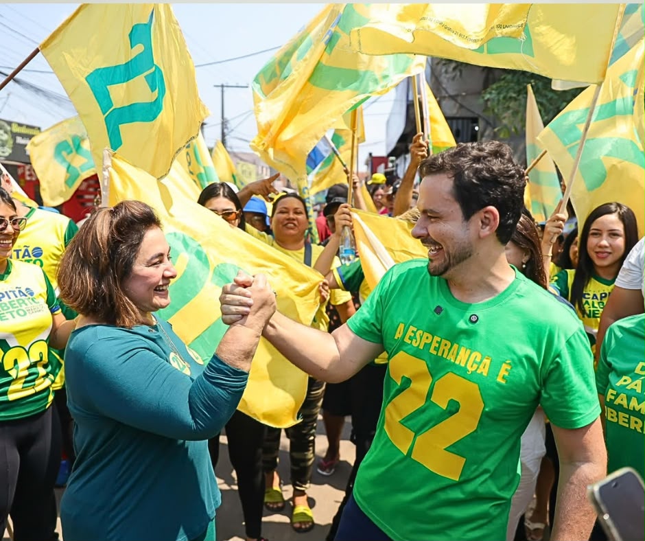 Adesivaço 22′ marca início oficial da campanha de Maria do Carmo ao Governo e Alberto Neto ao Senado
