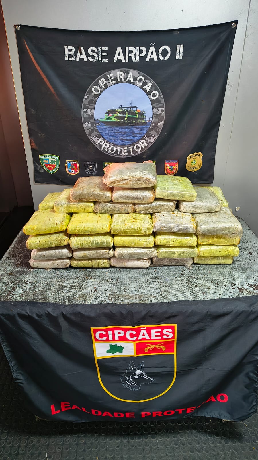 Base Arpão 2: Forças de Segurança apreendem 58 quilos de skunk avaliados em mais de R$1,1 milhão