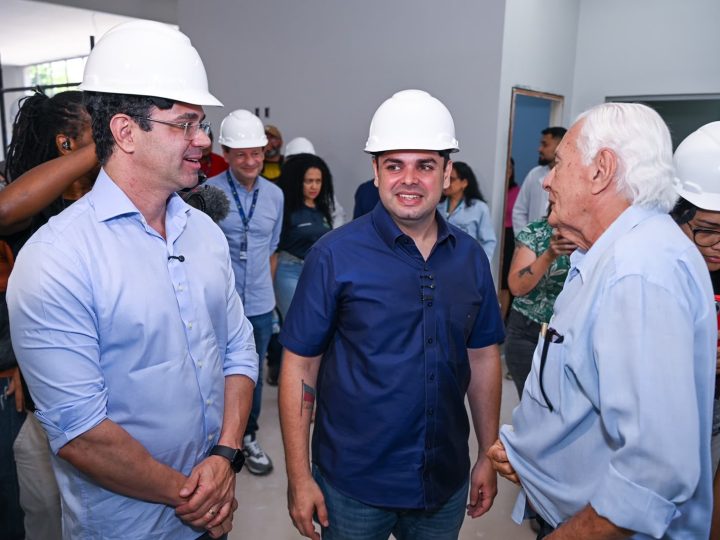 Roberto Cidade vistoria obras de revitalização do SPA Eliameme Rodrigues Mady e do Hospital Tropical