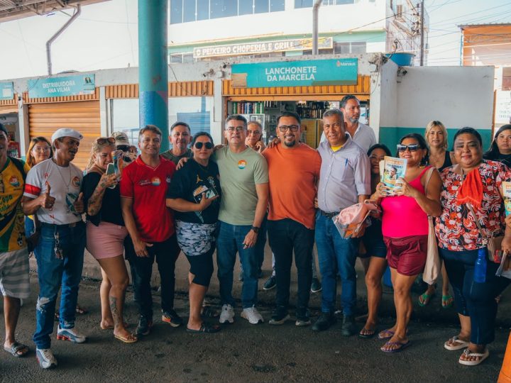 David visita Feira da Ceasa e lembra seu compromisso de asfaltar a BR-319