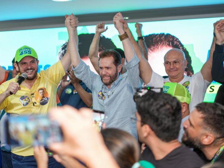 Trinca do Bem”, diz Renato Junior ao declarar apoio à reeleição de Plínio Valério e à candidatura de Coronel Menezes