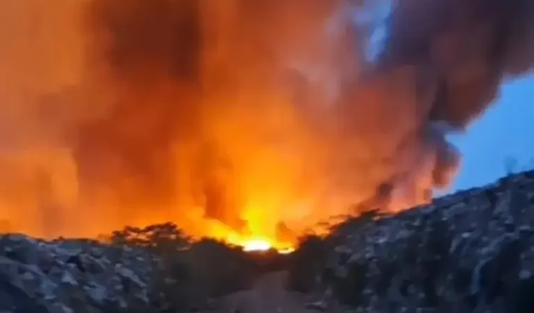 Incêndio no lixão de Iranduba suspende aulas após fumaça atingir escolas