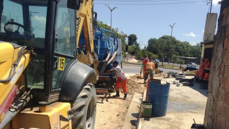 Prefeitura de Manaus implanta 450 metros de nova drenagem profunda para reforçar prevenção de alagamentos na zona Norte