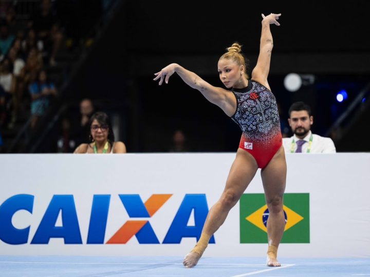 Flávia Saraiva fatura ouro na trave e no solo no Campeonato Brasileiro