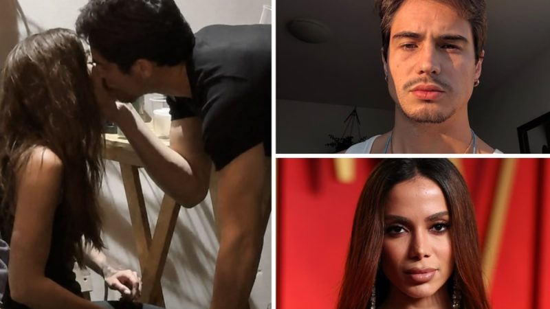 Anitta e Danilo Mesquita são flagrados aos beijos pela primeira vez