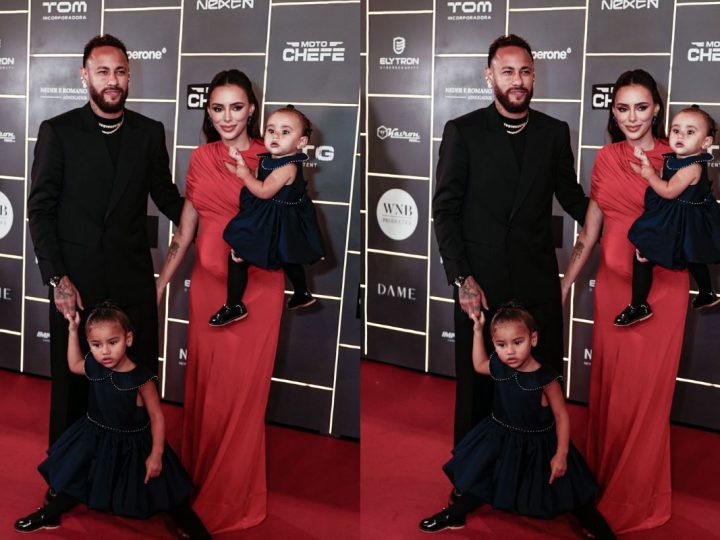 Filhas de Neymar e Bruna Biancardi roubam a cena durante leilão