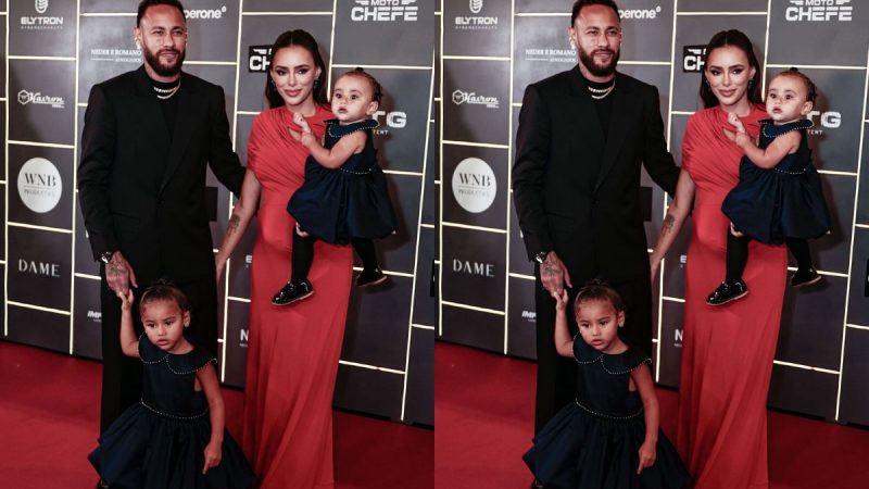 Filhas de Neymar e Bruna Biancardi roubam a cena durante leilão