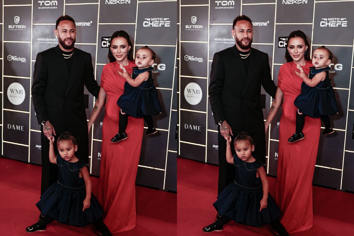 Filhas de Neymar e Bruna Biancardi roubam a cena durante leilão