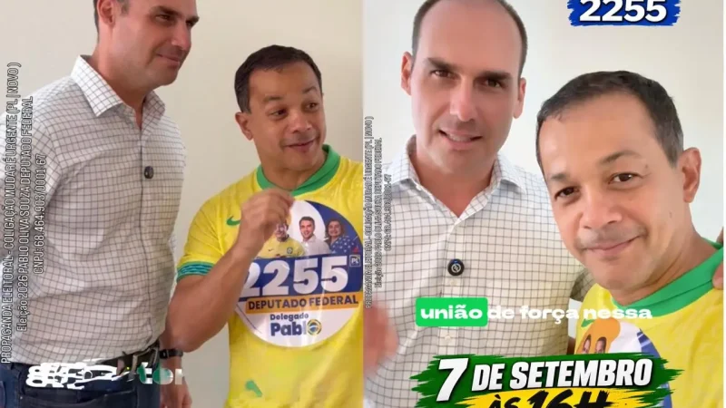 Delegado Pablo e Eduardo Bolsonaro convocam apoiadores para ato de 7 de setembro em Manaus
