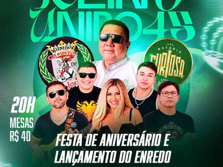 G.R.E.S. Reino Unido da Liberdade celebra aniversário com lançamento do enredo nesta sexta-feira, (4), em Manaus