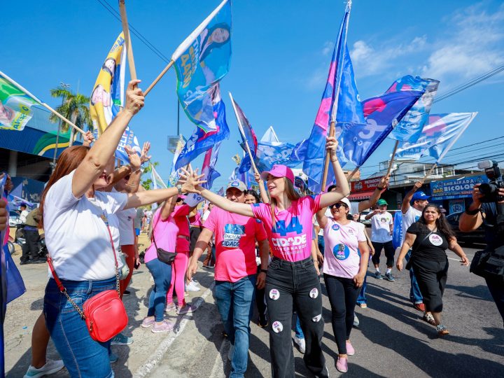 Bandeiraços levam campanha de Roberto Cidade às ruas de Manaus e mobilizam seis zonas da capital